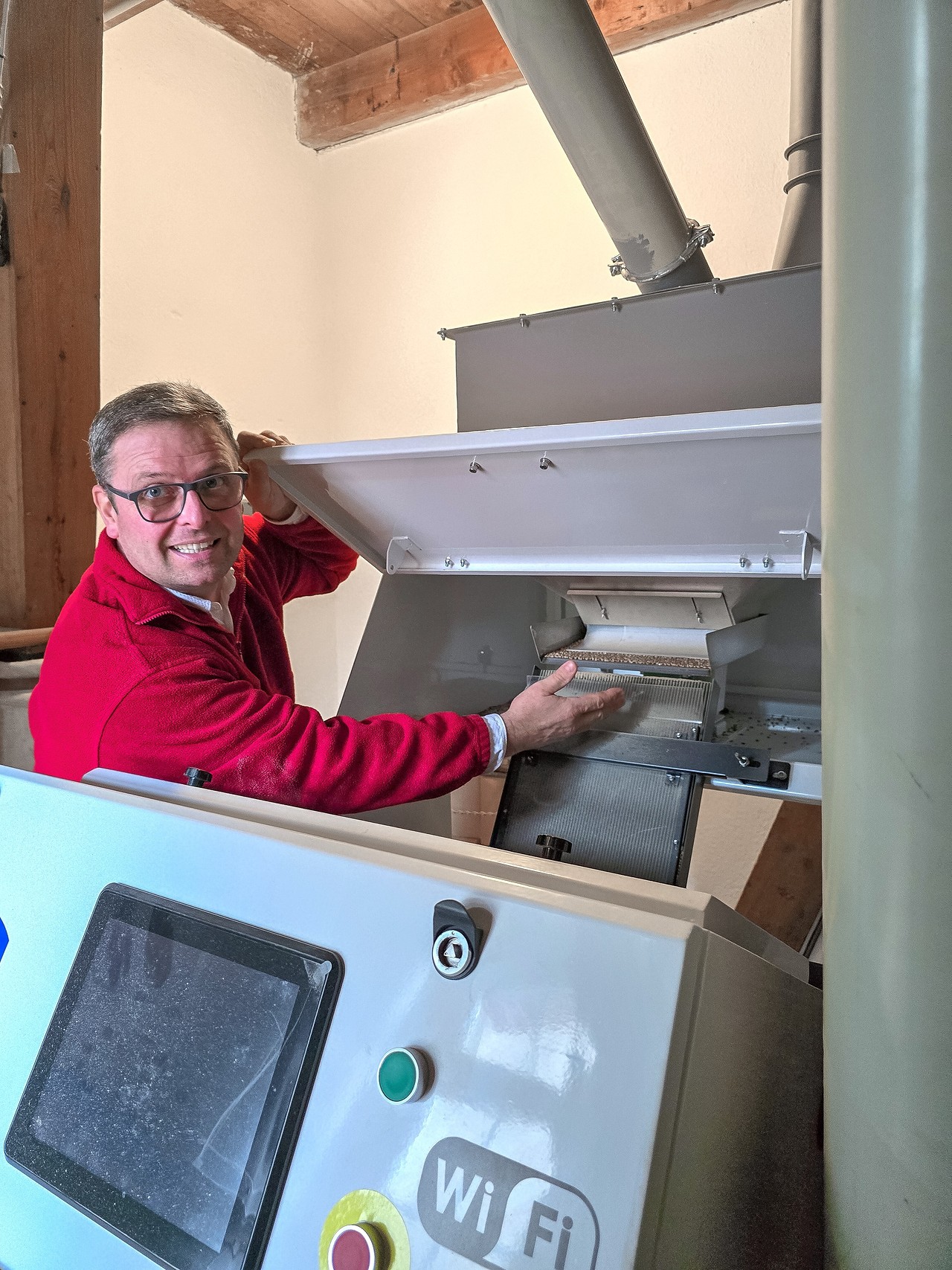 Moderne Mühlentechnik in der Mühle Miltitz